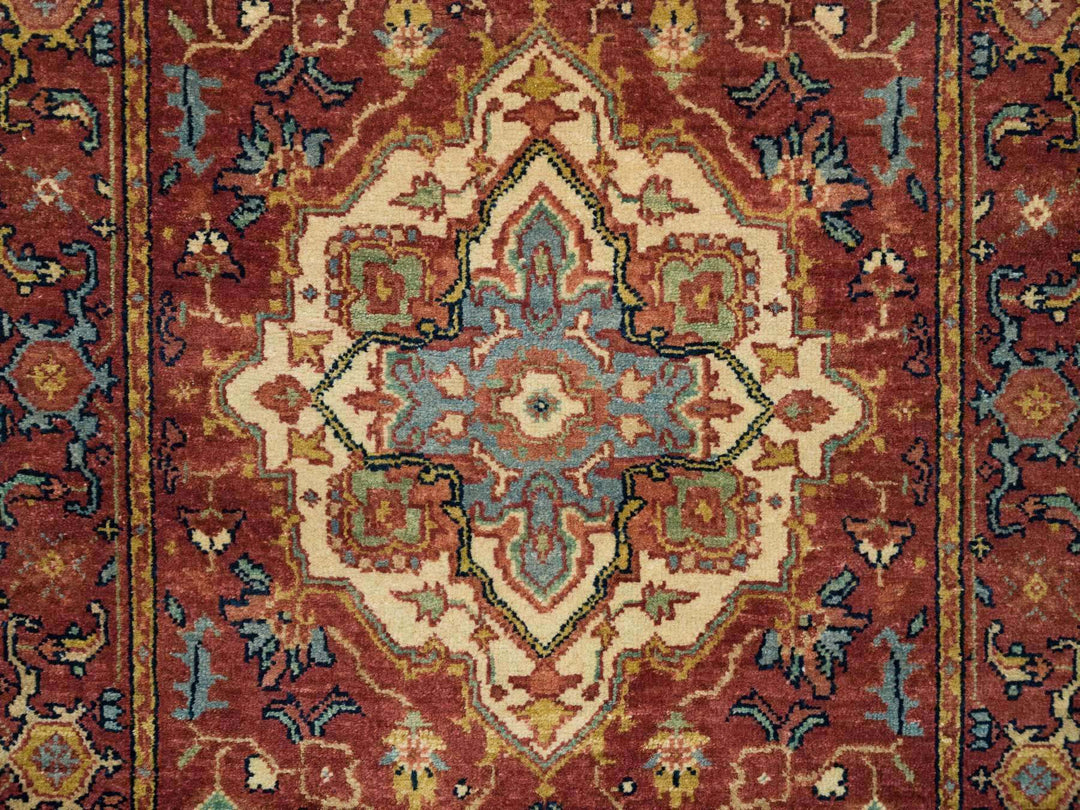 2'7" x 18'0" New Hand Knotted Red Wool Runner Oriental Rug - MOA10265470