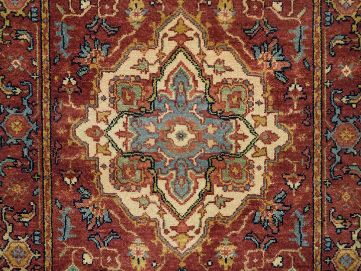 2'7" x 18'0" New Hand Knotted Red Wool Runner Oriental Rug - MOA10265470