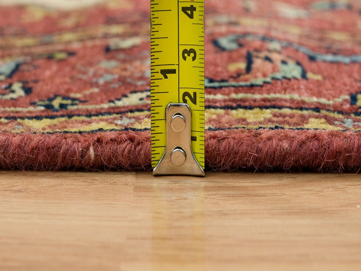 2'7" x 18'0" New Hand Knotted Red Wool Runner Oriental Rug - MOA10265470