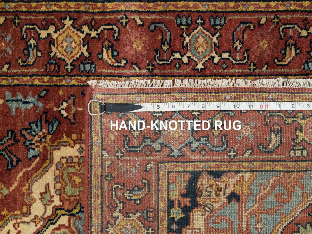 2'7" x 18'0" New Hand Knotted Red Wool Runner Oriental Rug - MOA10265470