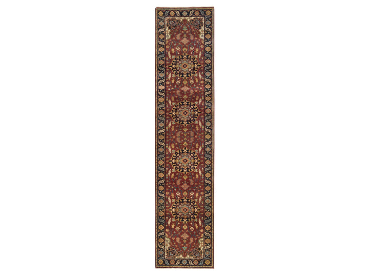 2'8" x 12'0" New Hand Knotted Red Wool Runner Oriental Rug - MOA10265471