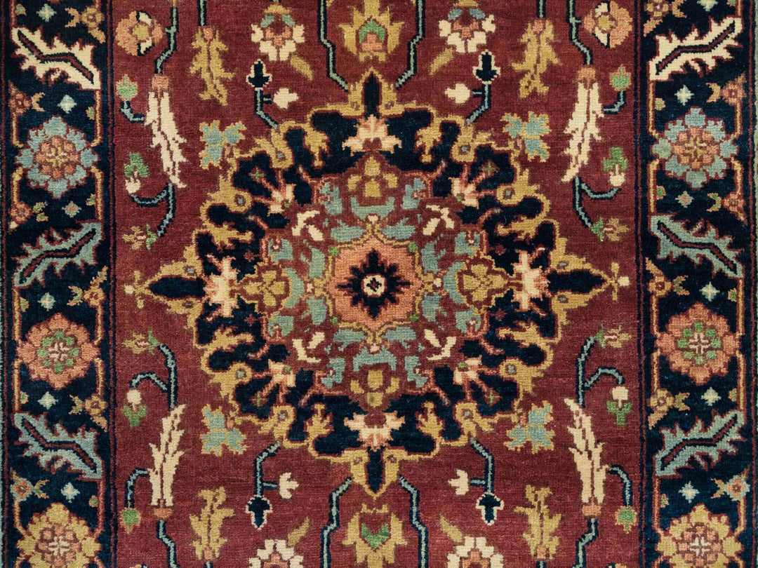 2'8" x 12'0" New Hand Knotted Red Wool Runner Oriental Rug - MOA10265471
