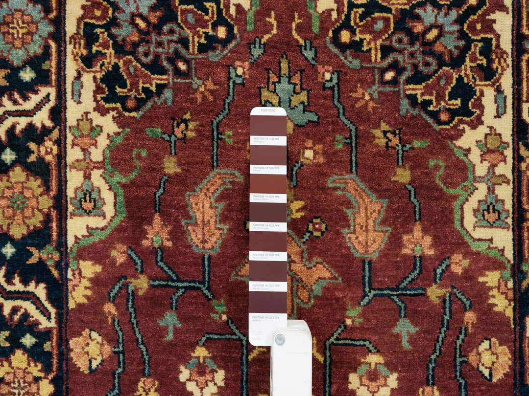 2'7" x 12'0" New Hand Knotted Red Wool Runner Oriental Rug - MOA10265473