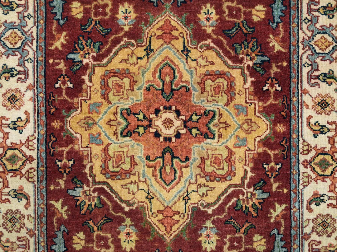2'7" x 12'1" New Hand Knotted Red Wool Runner Oriental Rug - MOA10265478
