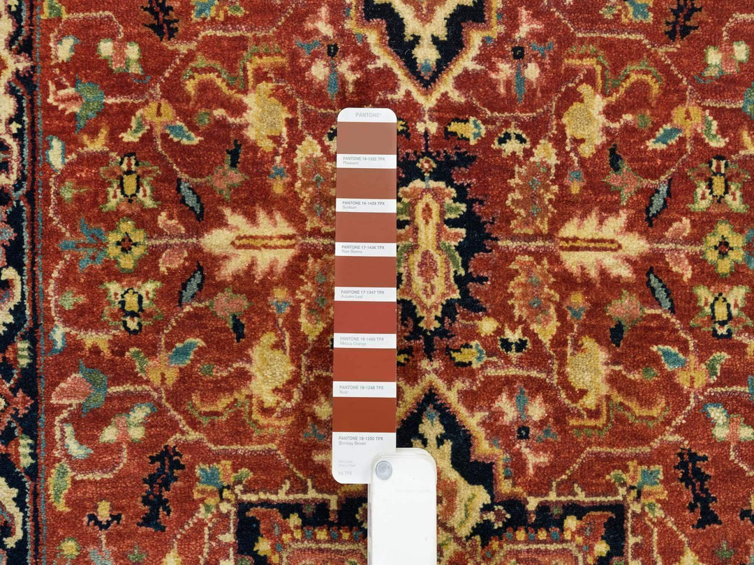 2'7" x 12'1" New Hand Knotted Red Wool Runner Oriental Rug - MOA10265482