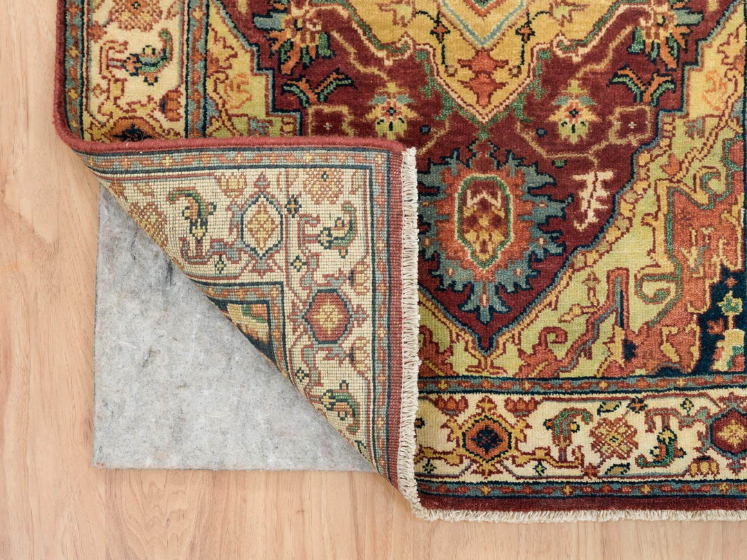 2'7" x 22'0" New Hand Knotted Red Wool Runner Oriental Rug - MOA10265496