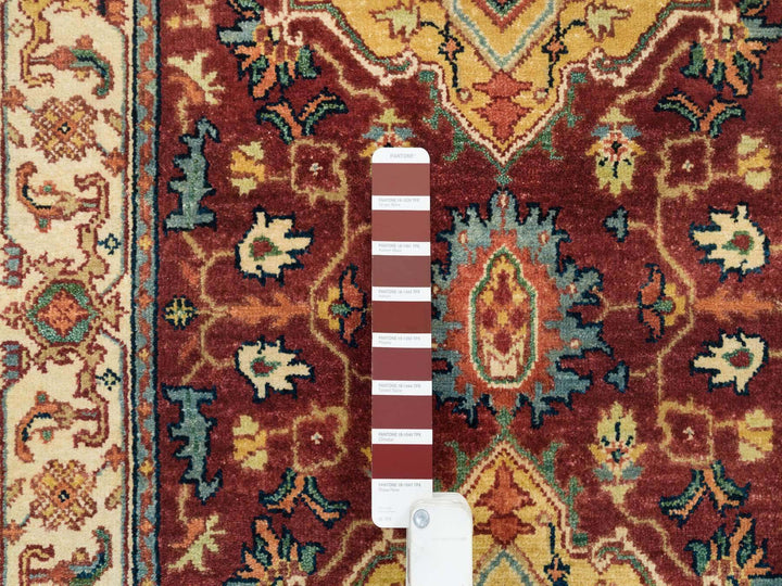 2'7" x 22'0" New Hand Knotted Red Wool Runner Oriental Rug - MOA10265496