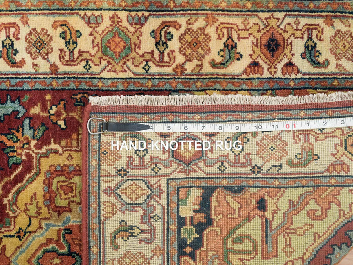 2'7" x 22'0" New Hand Knotted Red Wool Runner Oriental Rug - MOA10265496