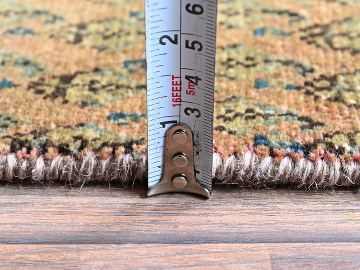2'6" x 11'5" Vintage Hand Knotted Brown Wool Runner Oriental Rug - MOA102654