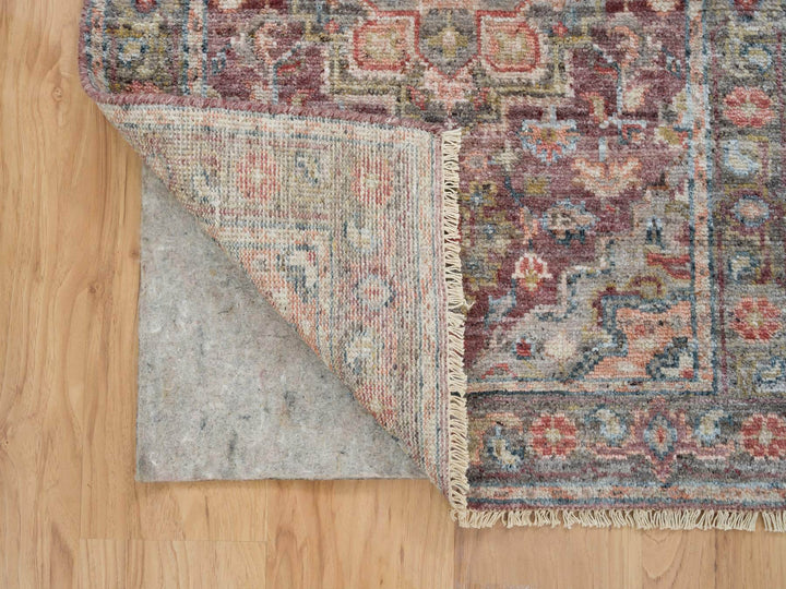 2'7" x 6'0" New Hand Knotted Red Wool Runner Oriental Rug - MOA10265602