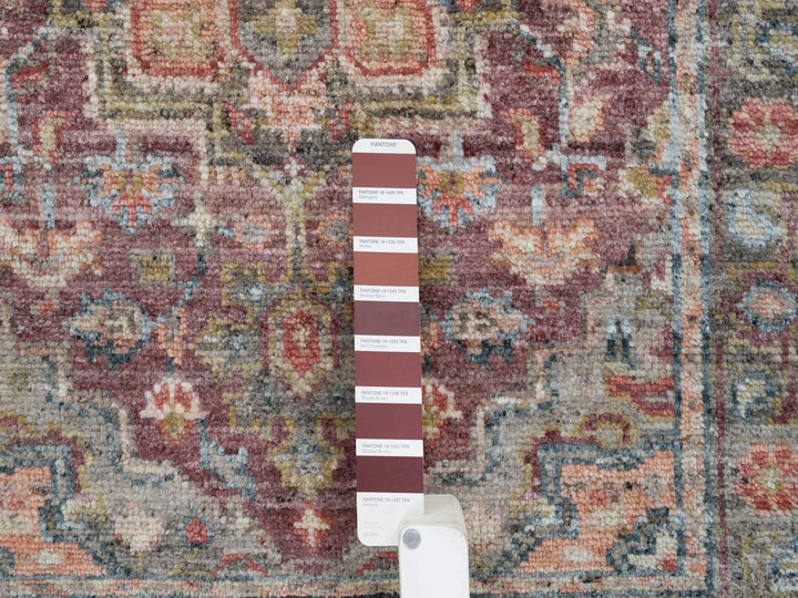 2'7" x 6'0" New Hand Knotted Red Wool Runner Oriental Rug - MOA10265602