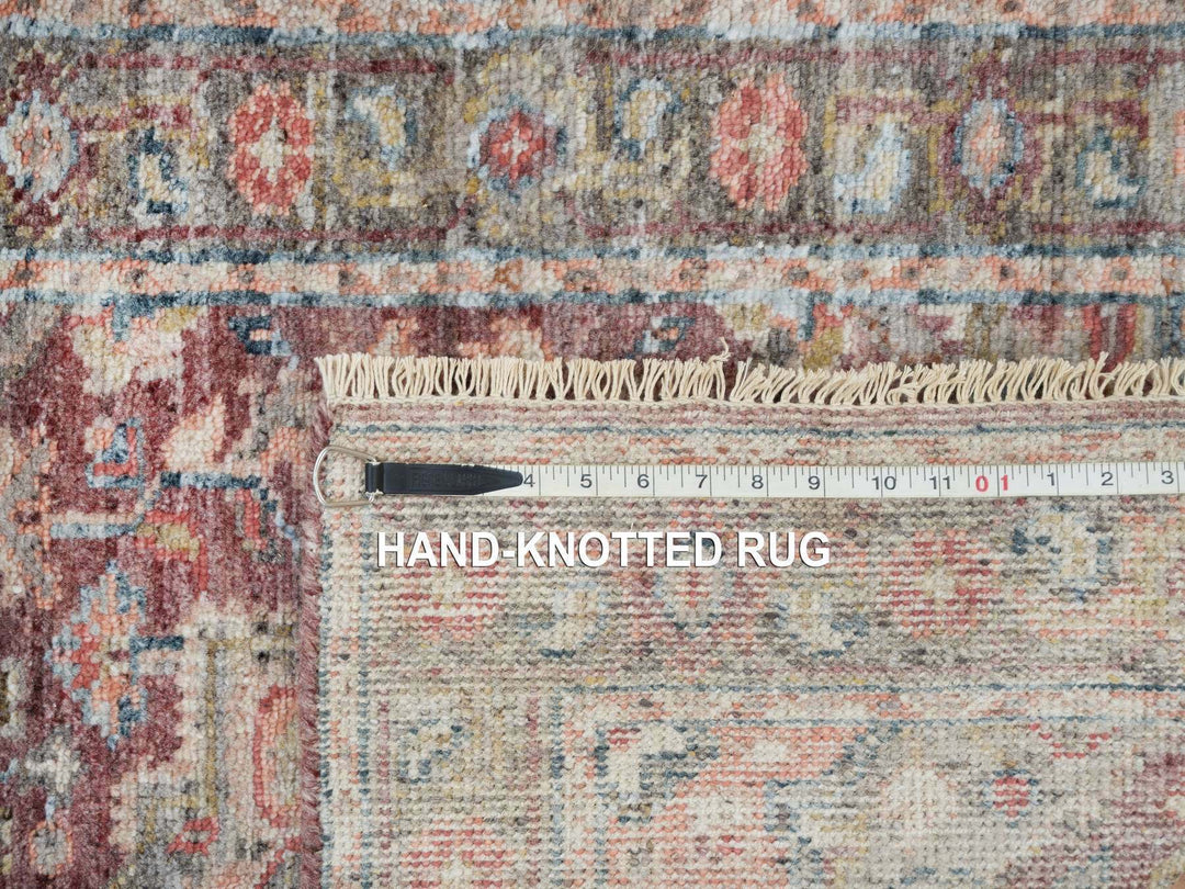 2'7" x 6'0" New Hand Knotted Red Wool Runner Oriental Rug - MOA10265602