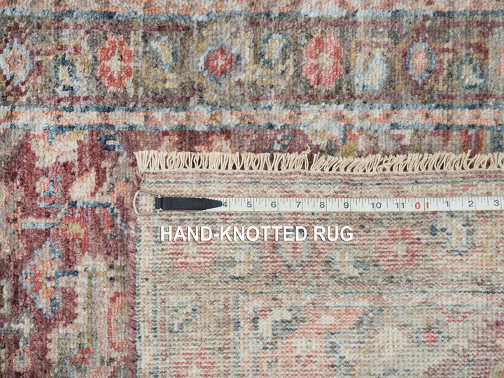 2'7" x 6'0" New Hand Knotted Red Wool Runner Oriental Rug - MOA10265602