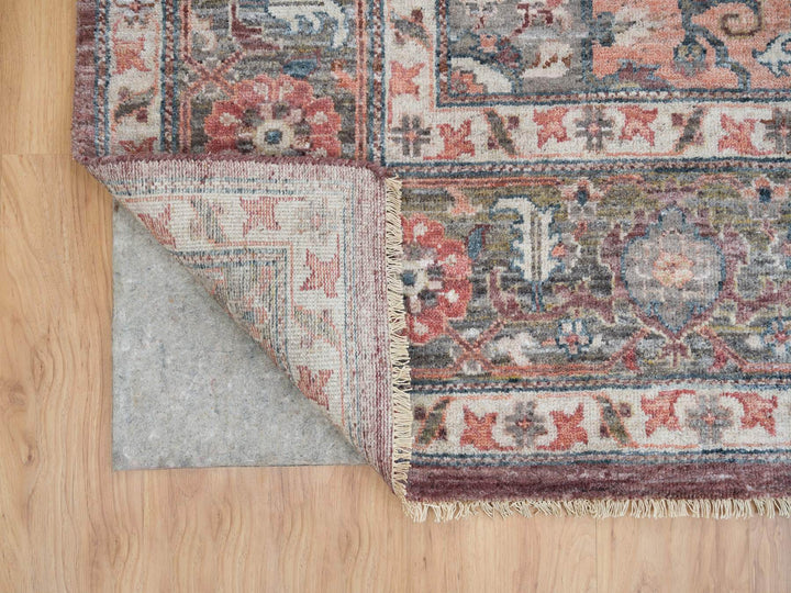 10'0" x 9'10" New Hand Knotted Red Wool Square Oriental Rug - MOA10265629