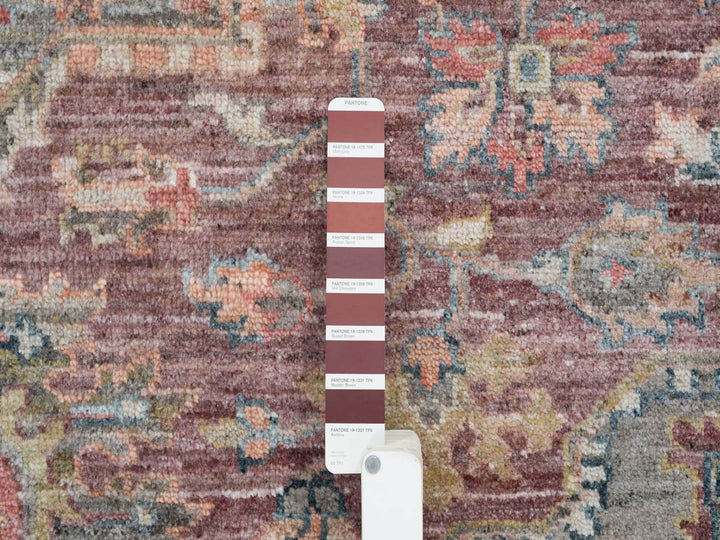 10'0" x 9'10" New Hand Knotted Red Wool Square Oriental Rug - MOA10265629