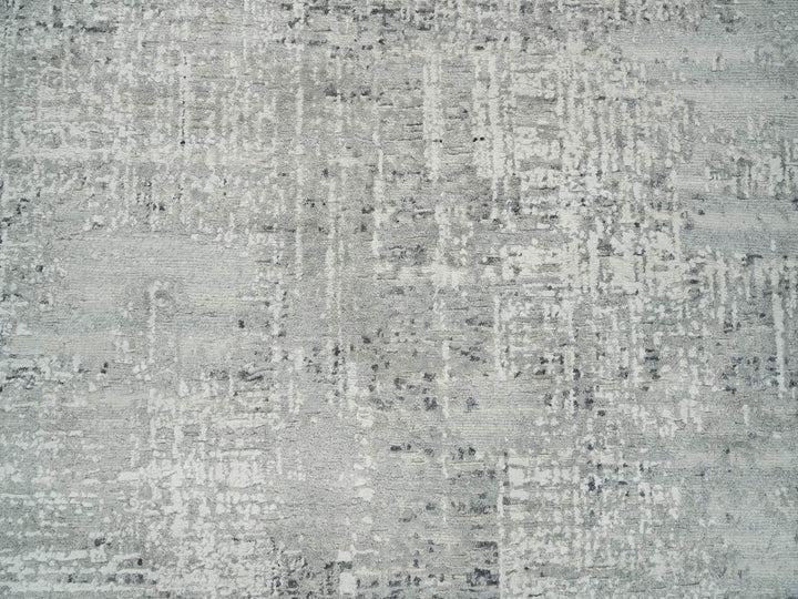 6'2" x 6'2" New Hand Knotted Grey Wool Square Oriental Rug - MOA10265657