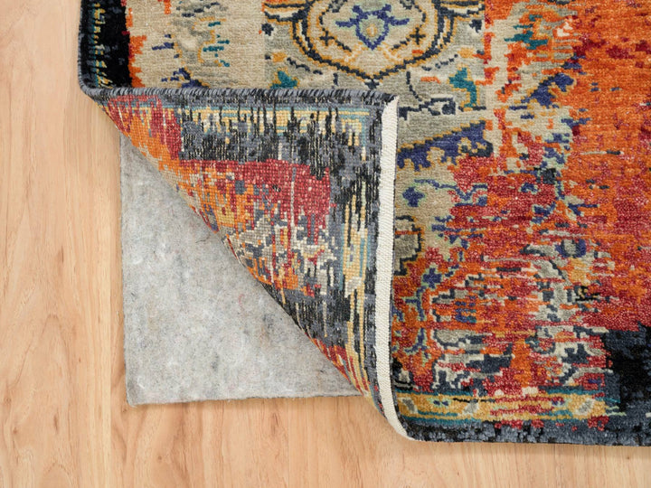 2'2" x 3'2" New Hand Knotted Red Wool Rectangle Oriental Rug - MOA10265698