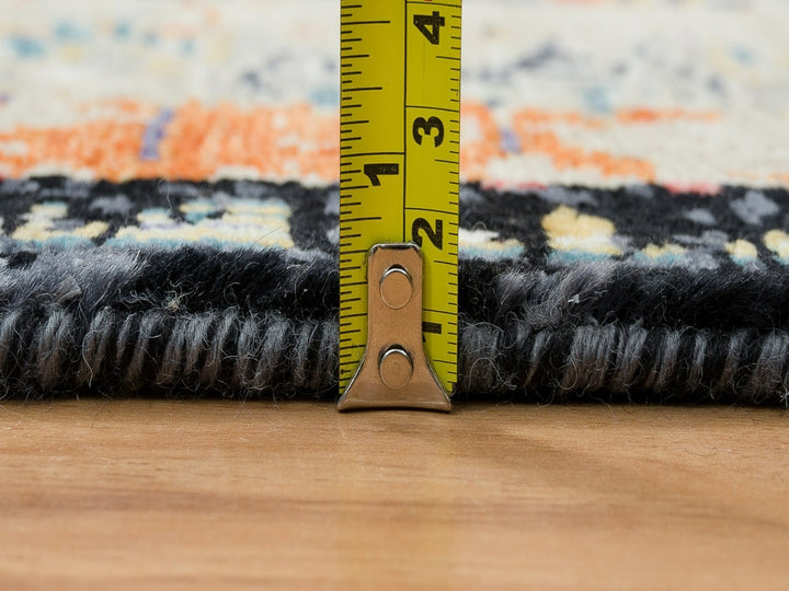 2'2" x 3'2" New Hand Knotted Orange Wool Rectangle Oriental Rug - MOA10265698