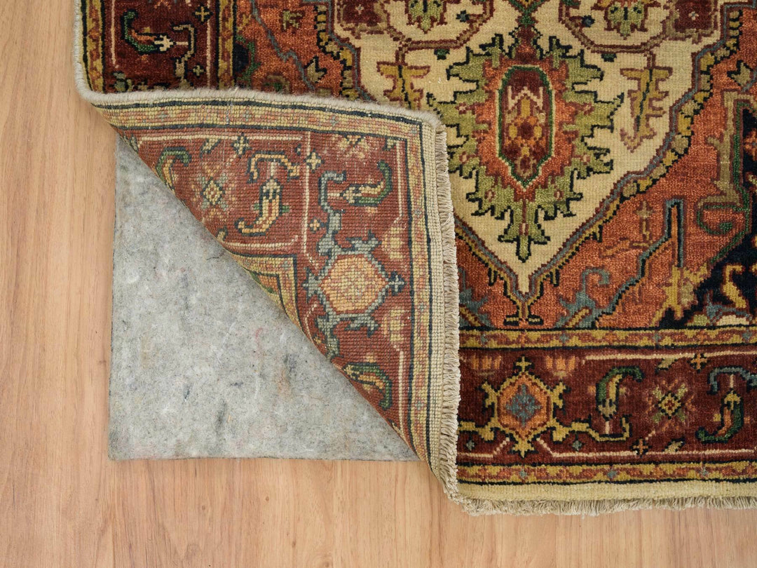 2'7" x 20'0" New Hand Knotted Ivory Wool Runner Oriental Rug - MOA10265709