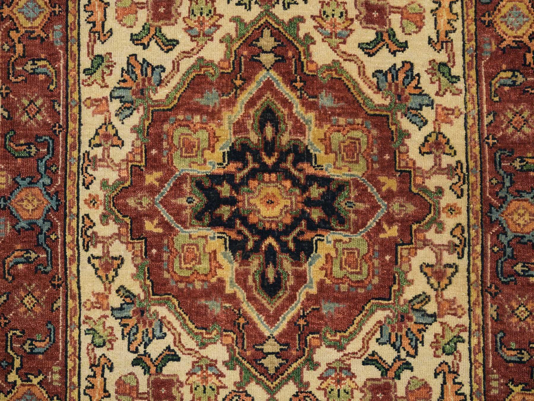 2'7" x 20'0" New Hand Knotted Ivory Wool Runner Oriental Rug - MOA10265709