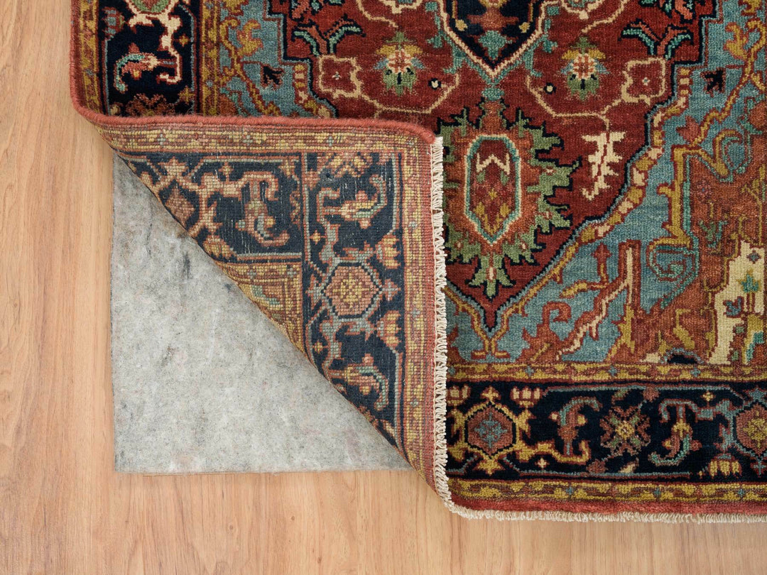 2'6" x 18'0" New Hand Knotted Red Wool Runner Oriental Rug - MOA10265712