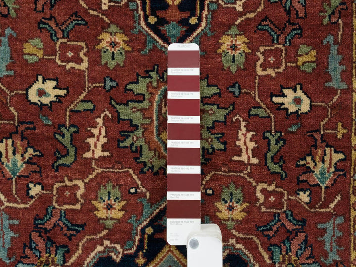 2'6" x 18'0" New Hand Knotted Red Wool Runner Oriental Rug - MOA10265712