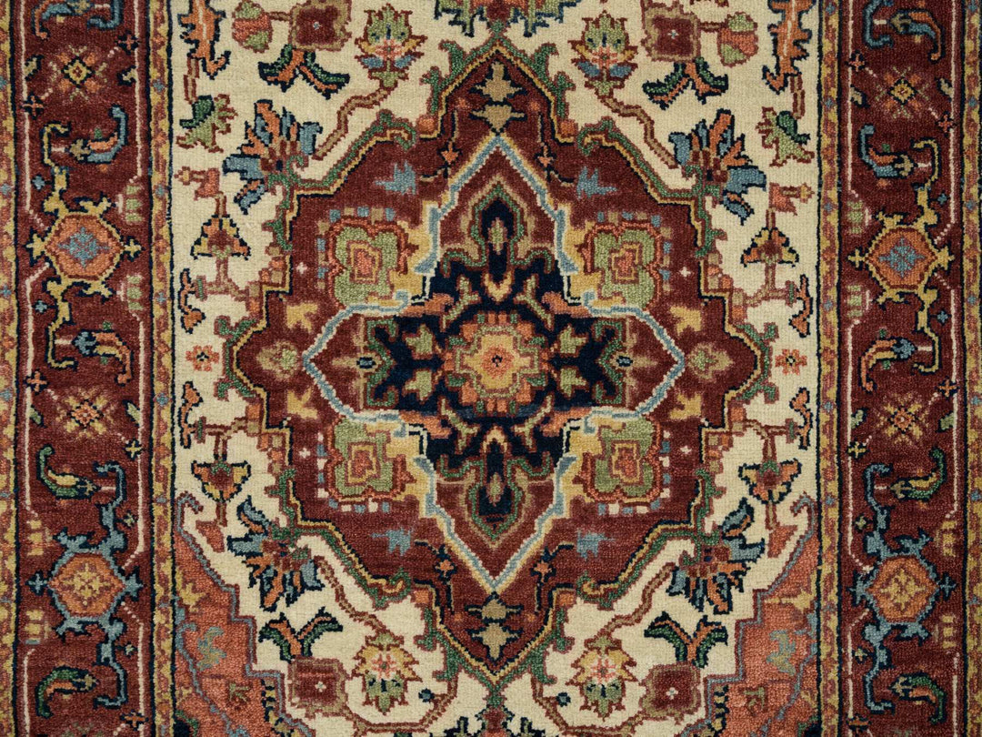 2'6" x 18'0" New Hand Knotted Ivory Wool Runner Oriental Rug - MOA10265714