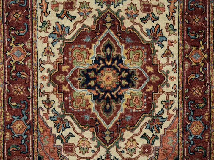 2'6" x 18'0" New Hand Knotted Ivory Wool Runner Oriental Rug - MOA10265714