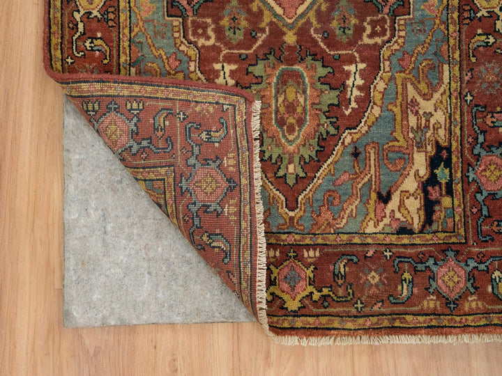 2'7" x 16'2" New Hand Knotted Red Wool Runner Oriental Rug - MOA10265721
