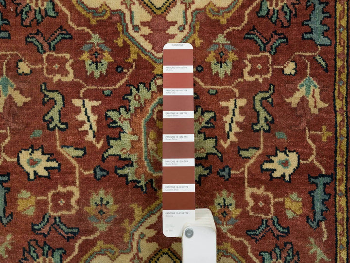 2'7" x 16'2" New Hand Knotted Red Wool Runner Oriental Rug - MOA10265721
