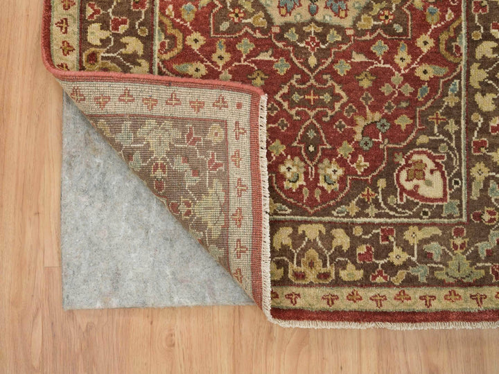 2'7" x 20'1" New Hand Knotted Red Wool Runner Oriental Rug - MOA10265729