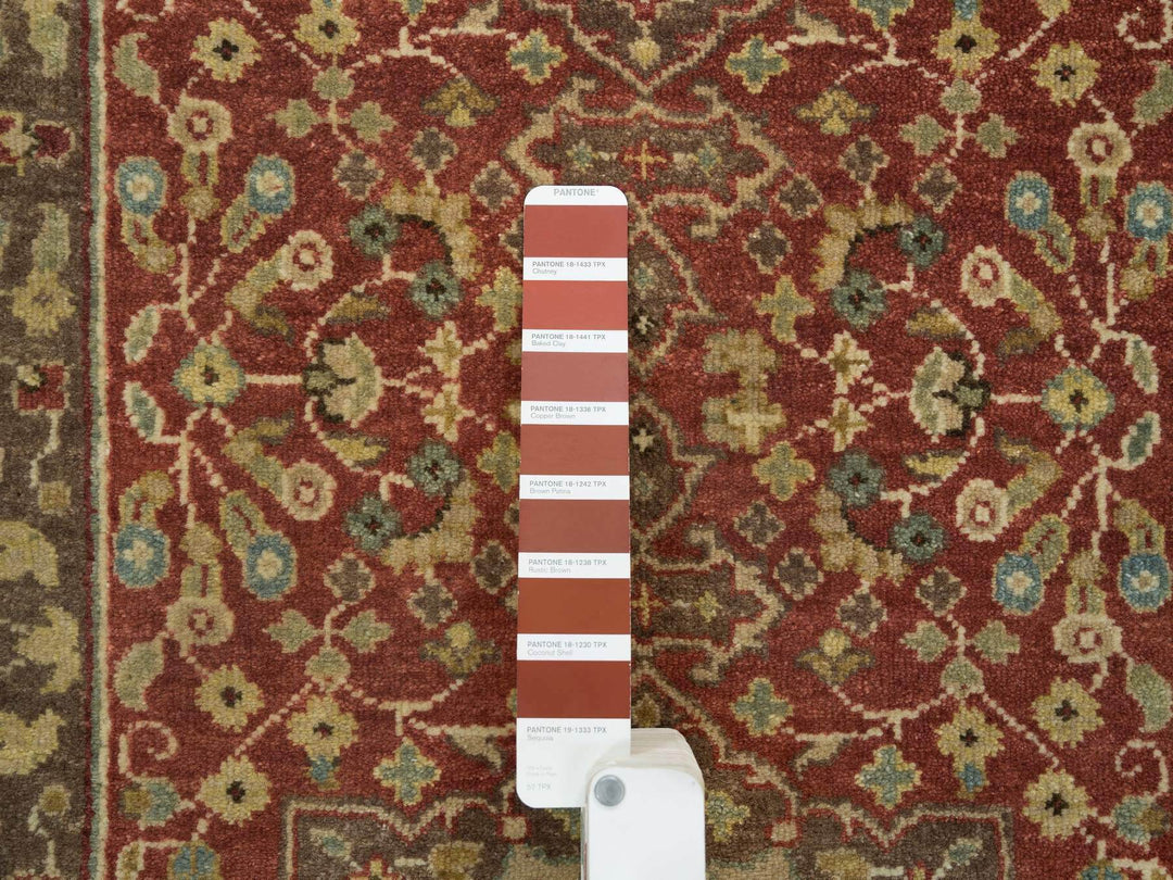 2'7" x 20'1" New Hand Knotted Red Wool Runner Oriental Rug - MOA10265729