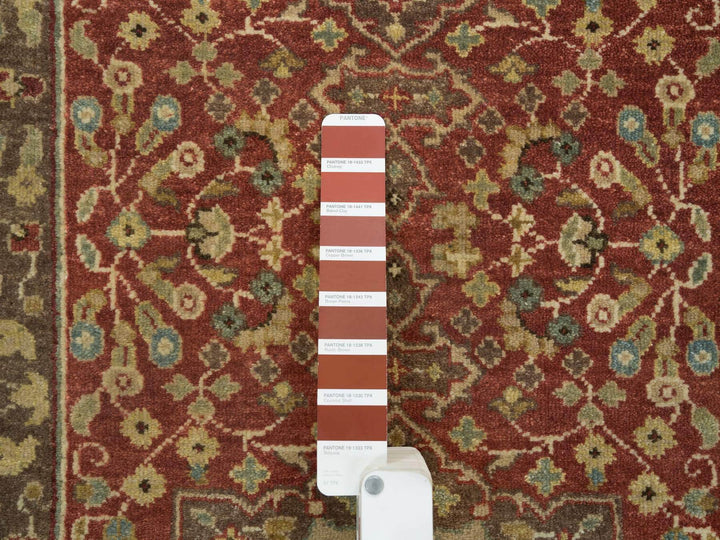 2'7" x 20'1" New Hand Knotted Red Wool Runner Oriental Rug - MOA10265729