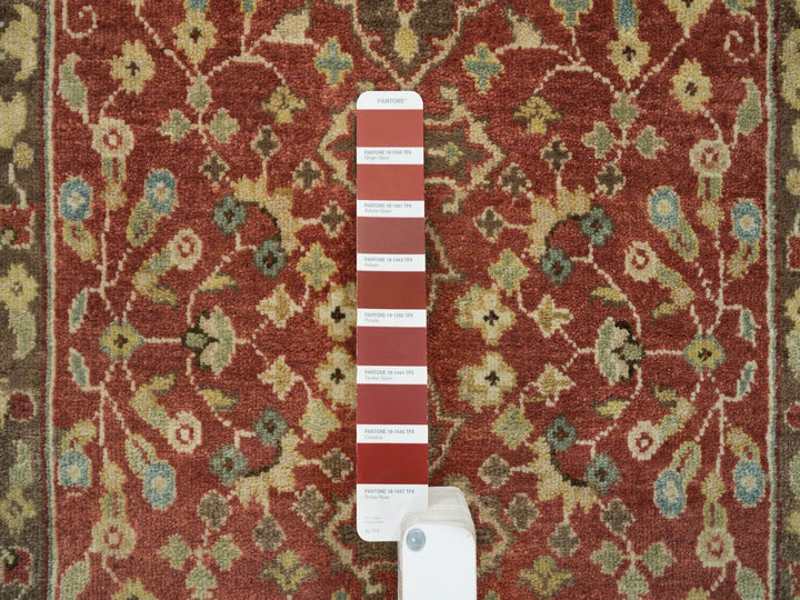 2'6" x 8'3" New Hand Knotted Red Wool Runner Oriental Rug - MOA10265731