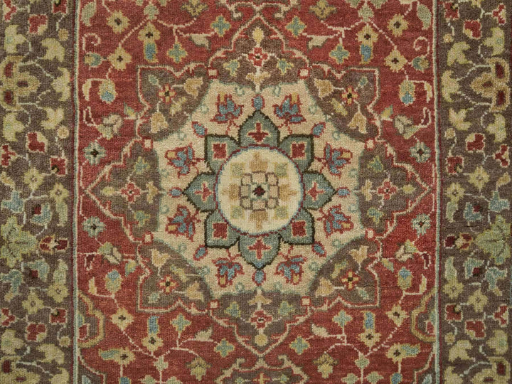 2'6" x 8'3" New Hand Knotted Red Wool Runner Oriental Rug - MOA10265733