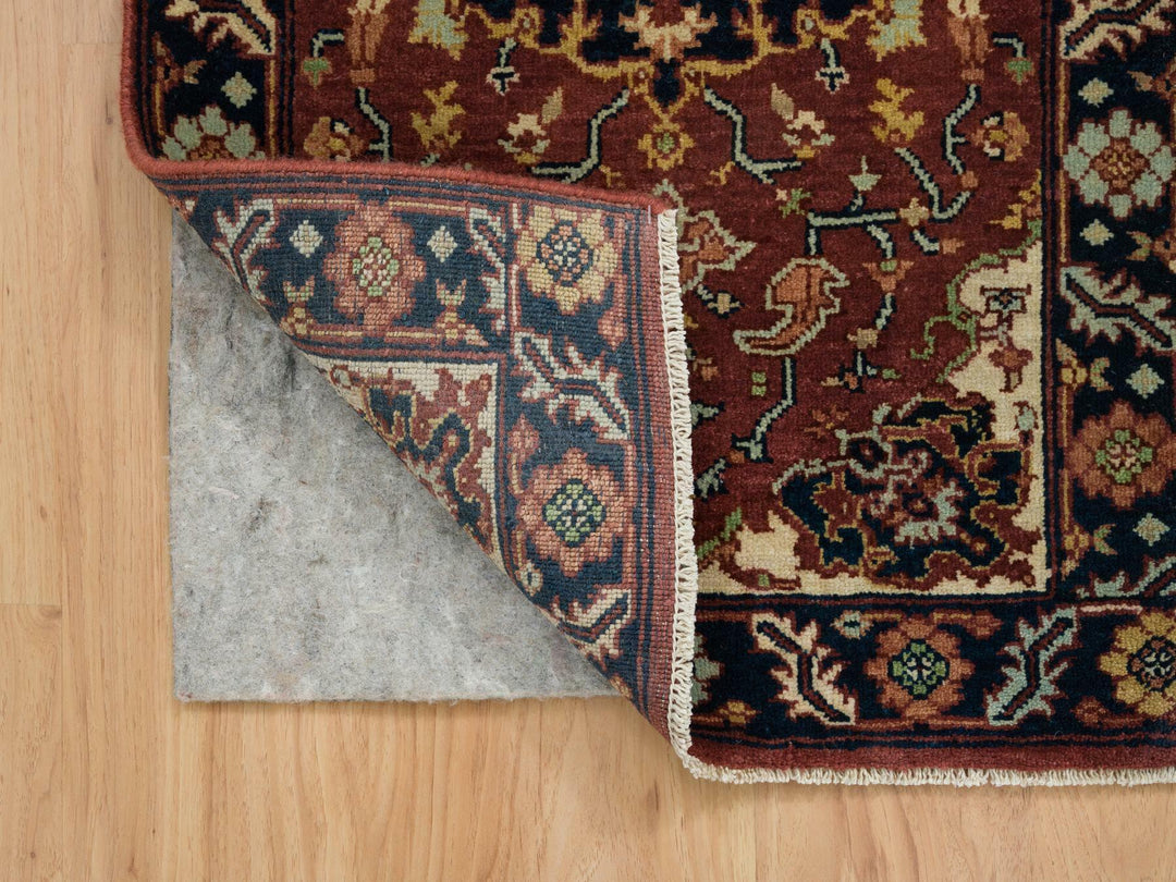 2'0" x 3'2" New Hand Knotted Red Wool Rectangle Oriental Rug - MOA10265745