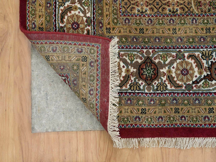 10'0" x 13'10" New Hand Knotted Red Wool Rectangle Oriental Rug - MOA10265769