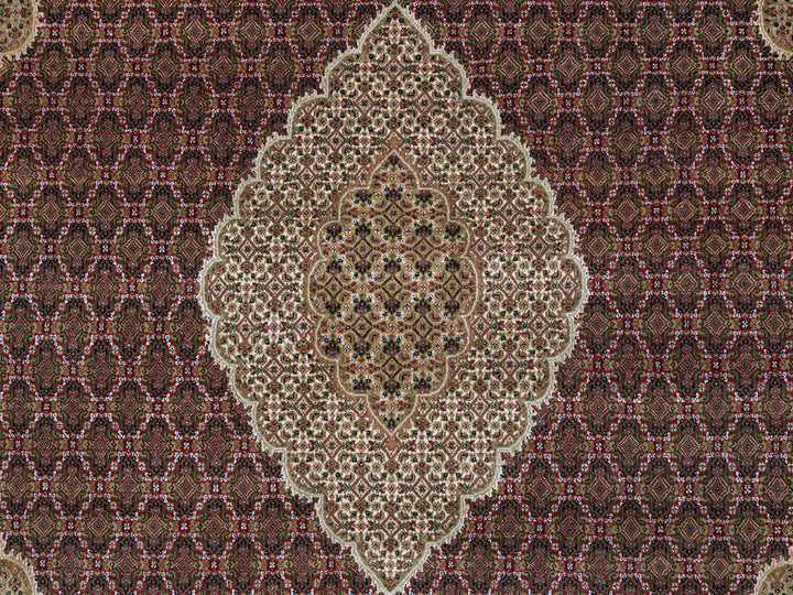 10'0" x 13'10" New Hand Knotted Red Wool Rectangle Oriental Rug - MOA10265769