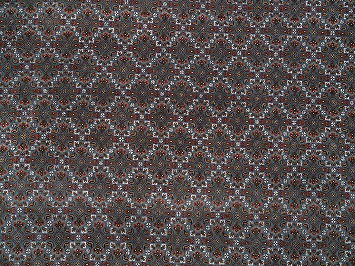 8'1" x 10'0" New Hand Knotted Grey Wool Rectangle Oriental Rug - MOA10265792