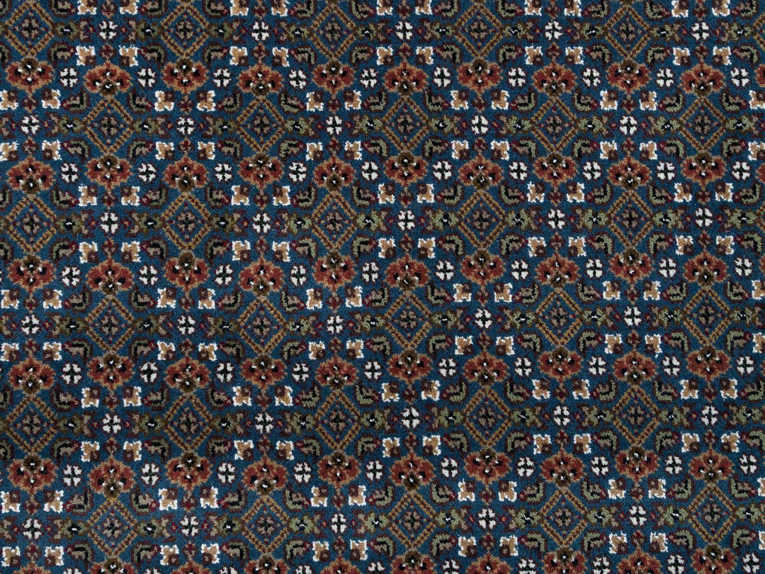 8'0" x 10'4" New Hand Knotted Blue Wool Rectangle Oriental Rug - MOA10265793