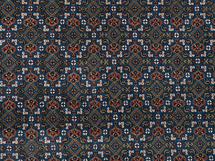 8'0" x 10'4" New Hand Knotted Blue Wool Rectangle Oriental Rug - MOA10265793
