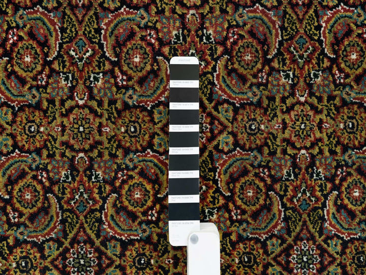 4'1" x 6'3" New Hand Knotted Black Wool Rectangle Oriental Rug - MOA10265803