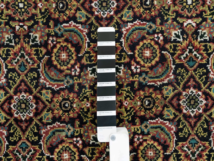 4'1" x 5'9" New Hand Knotted Black Wool Rectangle Oriental Rug - MOA10265804