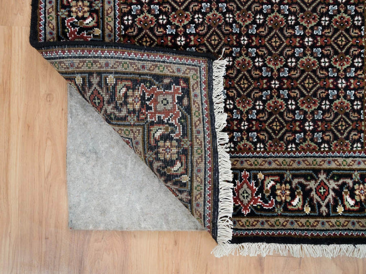 3'1" x 5'1" New Hand Knotted Black Wool Rectangle Oriental Rug - MOA10265807