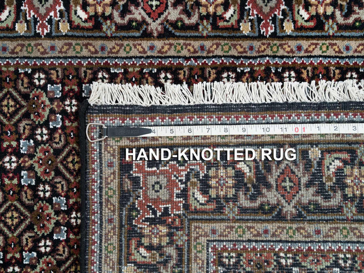 3'1" x 5'1" New Hand Knotted Black Wool Rectangle Oriental Rug - MOA10265807