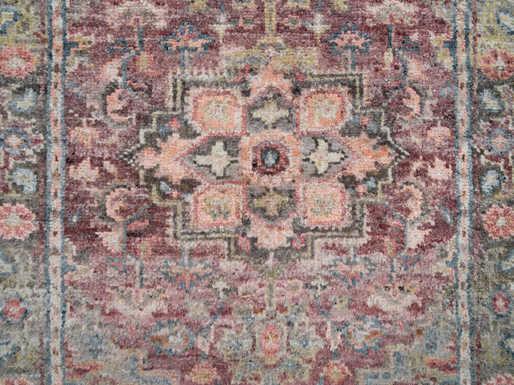 2'8" x 21'10" New Hand Knotted Red Wool Runner Oriental Rug - MOA10265822