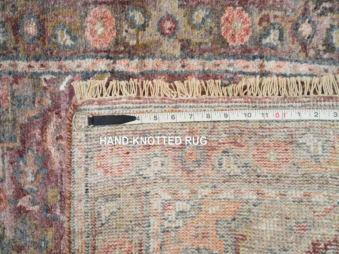 2'8" x 21'10" New Hand Knotted Red Wool Runner Oriental Rug - MOA10265822