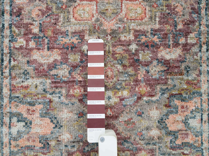2'6" x 11'9" New Hand Knotted Red Wool Runner Oriental Rug - MOA10265849