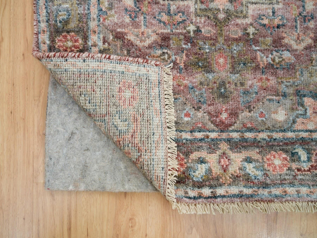 2'7" x 7'10" New Hand Knotted Red Wool Runner Oriental Rug - MOA10265850