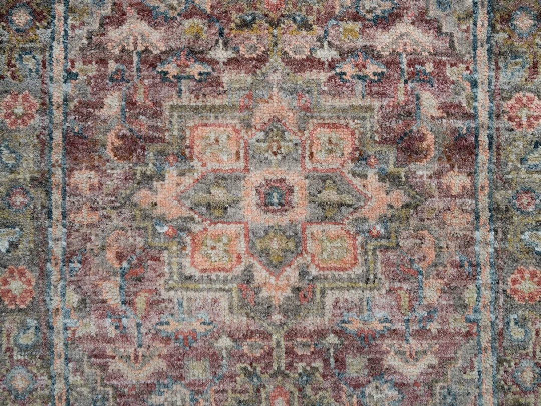 2'7" x 7'10" New Hand Knotted Red Wool Runner Oriental Rug - MOA10265850